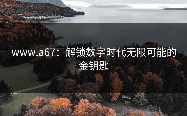www.a67：解锁数字时代无限可能的金钥匙