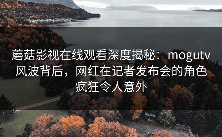 蘑菇影视在线观看深度揭秘：mogutv风波背后，网红在记者发布会的角色疯狂令人意外